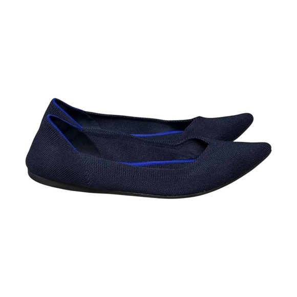 Rothy’s The Point Navy Blue Ballet Flats Women's Size 10 Machine Washable - Picture 3 of 12